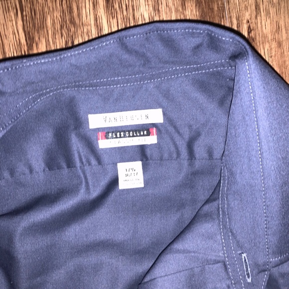 Van Heusen Mens Dark Gray long sleeve Dress Shirt - Picture 3 of 5